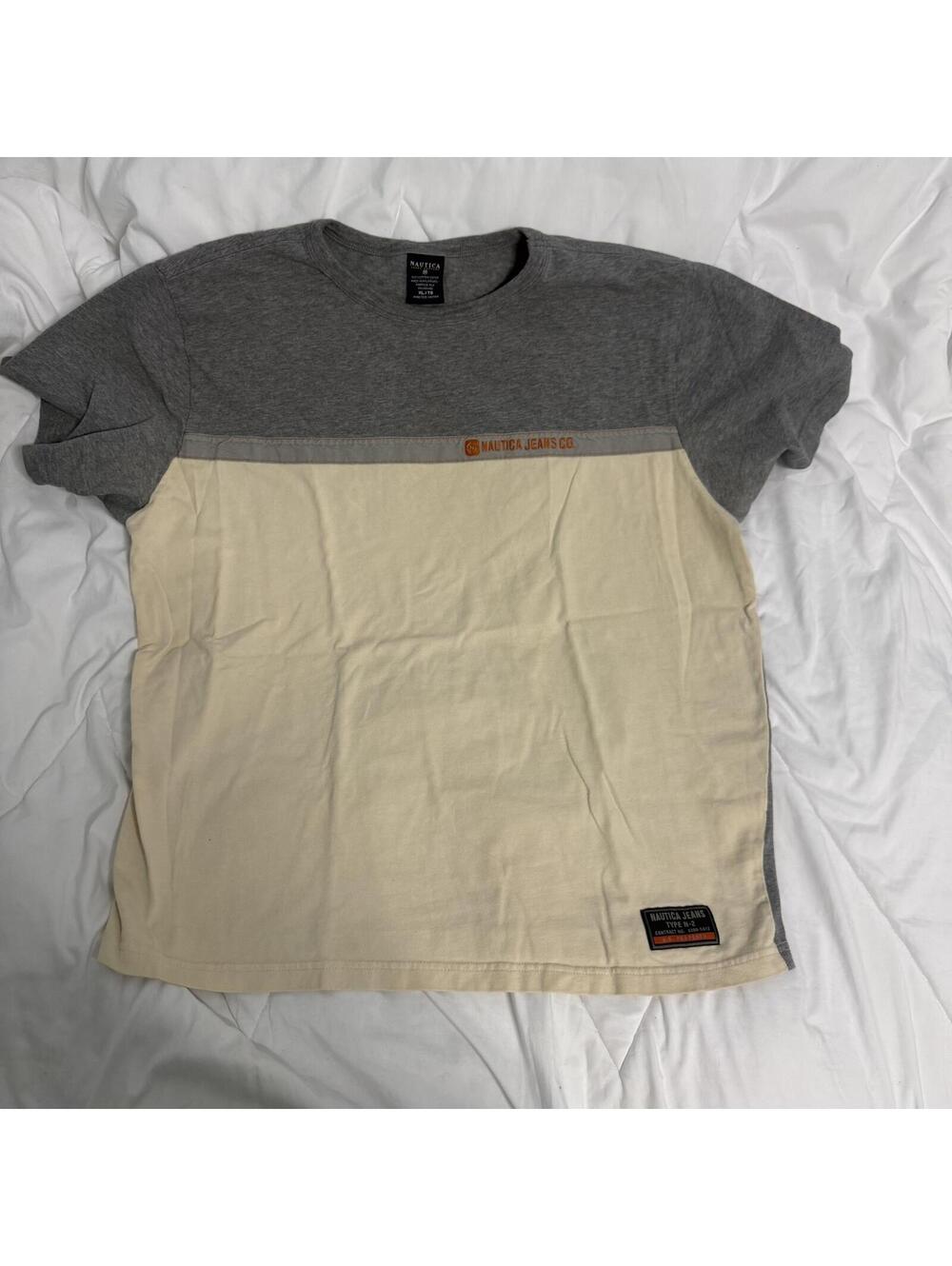 vintage y2k 2000s nautica Jeans Company t shirt Size XL